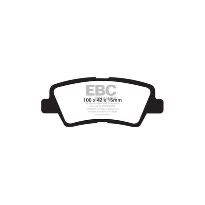 EBC PD03KR824 Hyundai Kia Yellowstuff Rear Brake Pad & Plain Disc Kit (Inc. Tucson & Sportage QL) 2 | ML Performance UK Car Parts