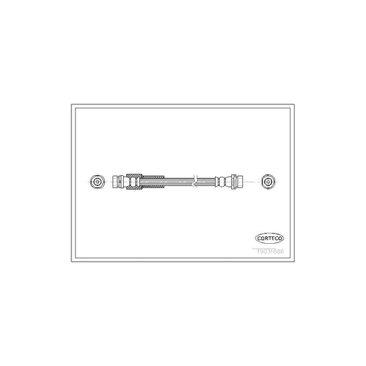 Corteco 19031686 Brake Hose For Ford Fusion | ML Performance UK
