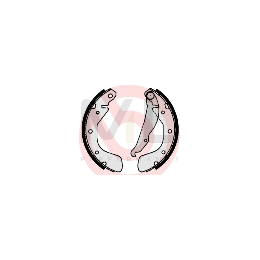 BREMBO S 59 511 Brake Shoe Set with handbrake lever | ML Performance Car Parts