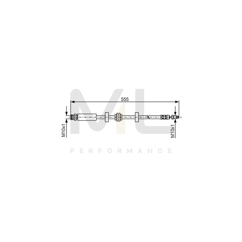 BOSCH 1 987 476 793 Brake Hose for SAAB 9000 505mm | ML Performance Car Parts