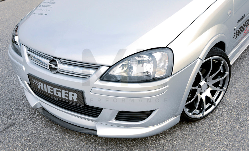 Rieger 00058921 Opel Corsa C Front Splitter 4 | ML Performance UK Car Parts