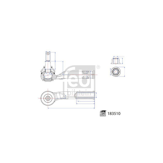 Febi Bilstein 183510 Track Rod End For Ford Puma Off-Road