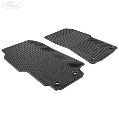 GENUINE FORD 1737031 TRANSIT MK7 FRONT RUBBER CONTOUR FLOOR MATS & CLIP 06-14 | ML Performance UK