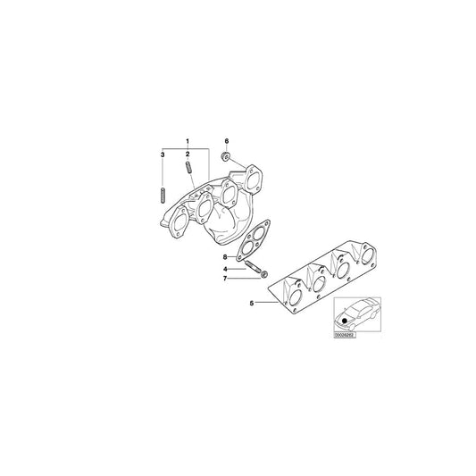 Genuine BMW 11621732924 E46 E36 Exhaust Manifold (Inc. 318Ci, 316i 1.9 & Z3 1.9) | ML Performance UK Car Parts