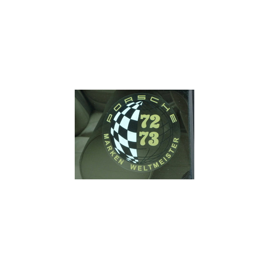 Genuine Porsche Marken Weltmeister 1972/73 Window Sticker | ML Performance UK Car Parts