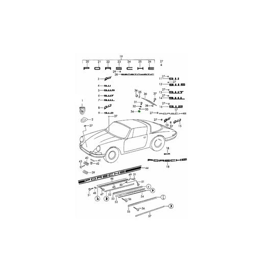 Genuine Porsche Hex Nut For Grille Fastening Screw Porsche 911/912 | ML Performance UK Car Parts