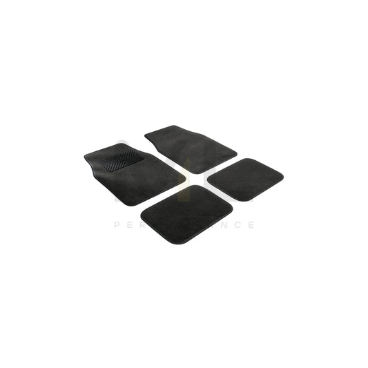 WALSER Universal fit, Magic 29021 Floor mat set PP (Polypropylene), Front and Rear, Quantity: 4, Black | ML Performance Car Parts
