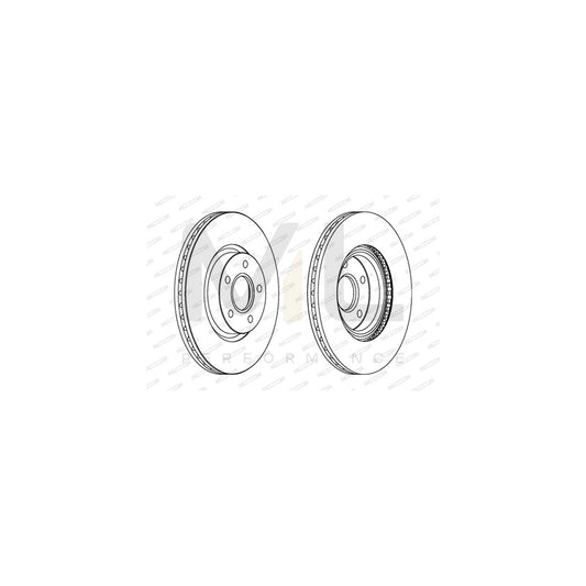 FERODO PREMIER Coat+ disc DDF1225C Brake Disc Vented, Coated, without bolts/screws | ML Performance Car Parts