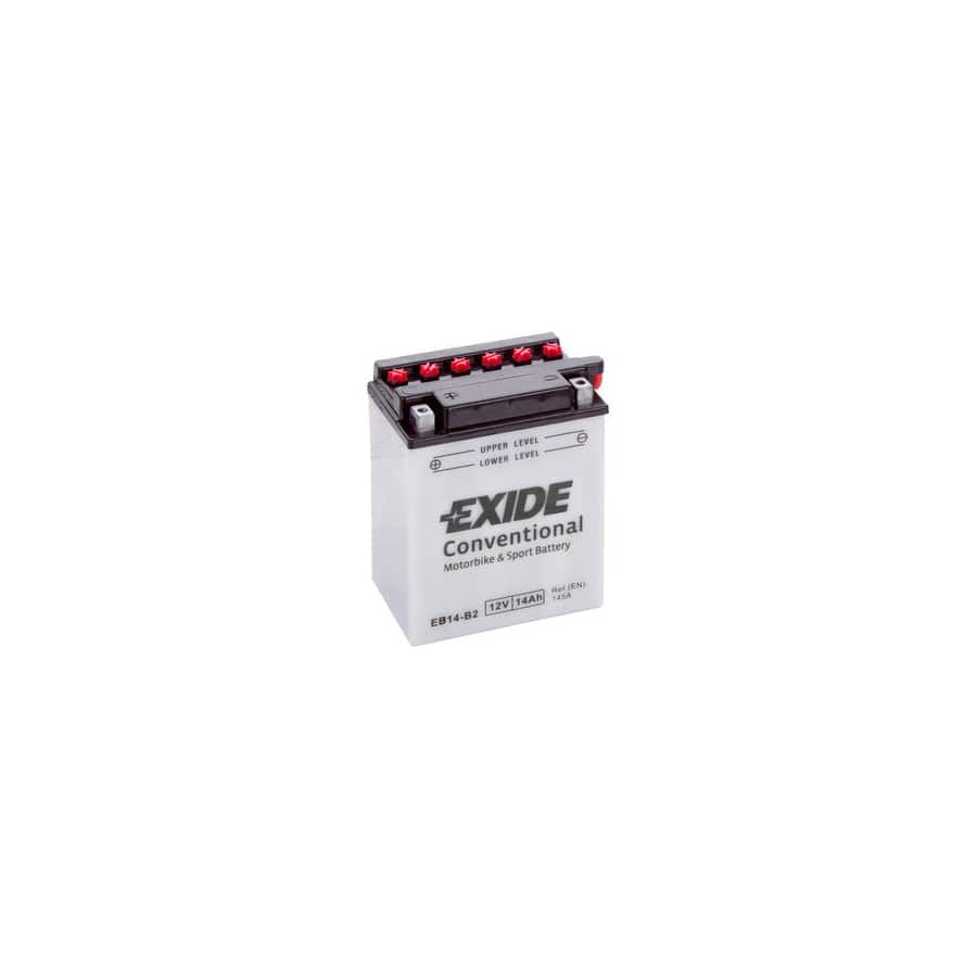 Exide EB14-B2 12V Conventional Motorcycle Battery | ML Performance UK Car Parts