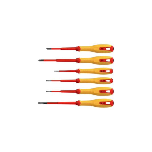 Hultafors HUL444465 VDE Pozidriv & Slotted Screwdriver Set, 6 Piece | ML Performance UK