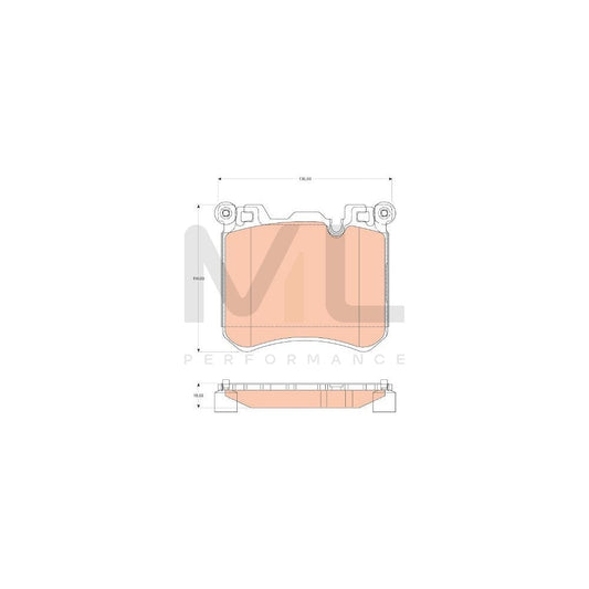 TRW Gdb1826 Brake Pad Set Prepared For Wear Indicator | ML Performance Car Parts
