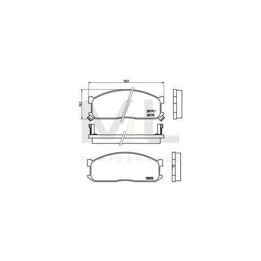 Brembo P 49 010 Brake Pad Set With Acoustic Wear Warning | ML Performance Car Parts