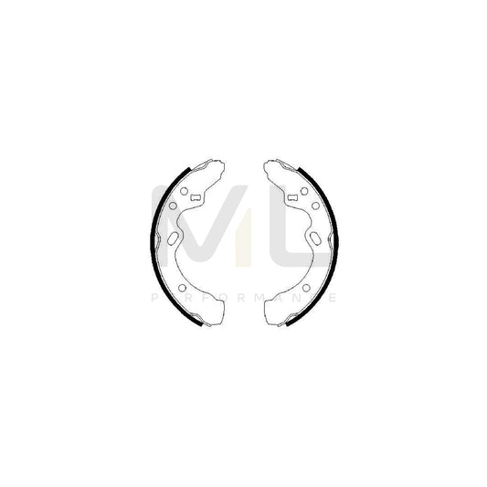 BOSCH 0 986 487 366 Brake Shoe Set for MAZDA 323 III Estate (BW) | ML Performance Car Parts