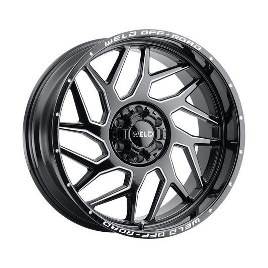 Weld W11722098475-P2 Fulcrum W117 Wheel 22x12 6x139.7 ET-44 BS4.75 Gloss Black MIL