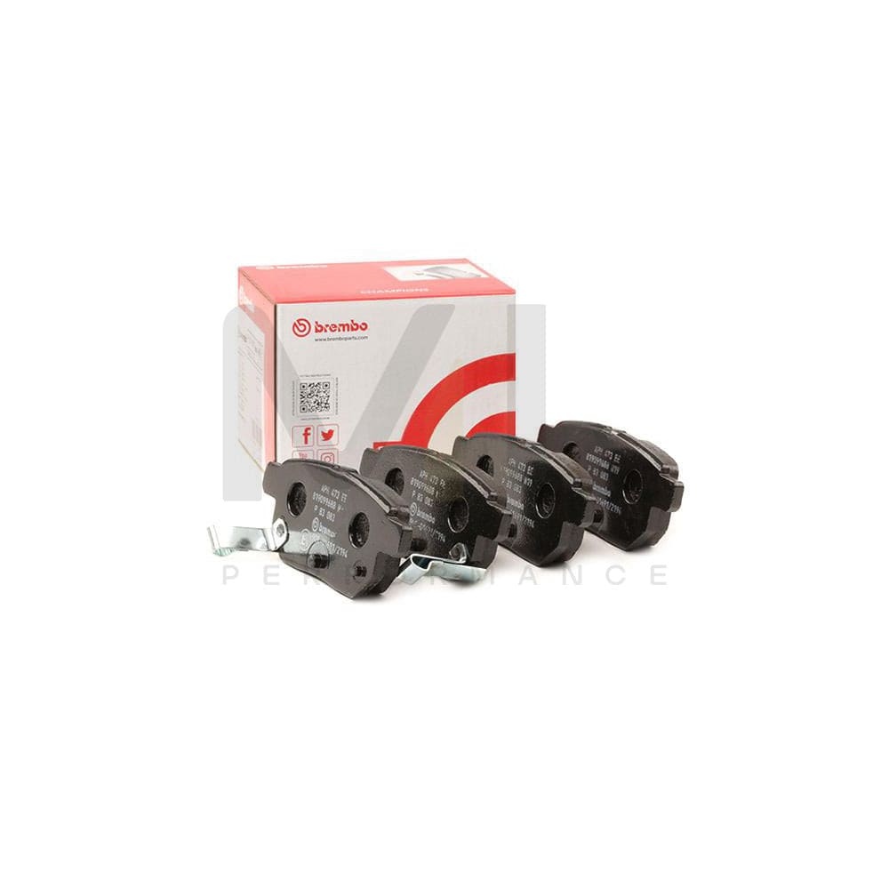 Brembo P 83 083 Brake Pad Set With Acoustic Wear Warning | ML Performance Car Parts