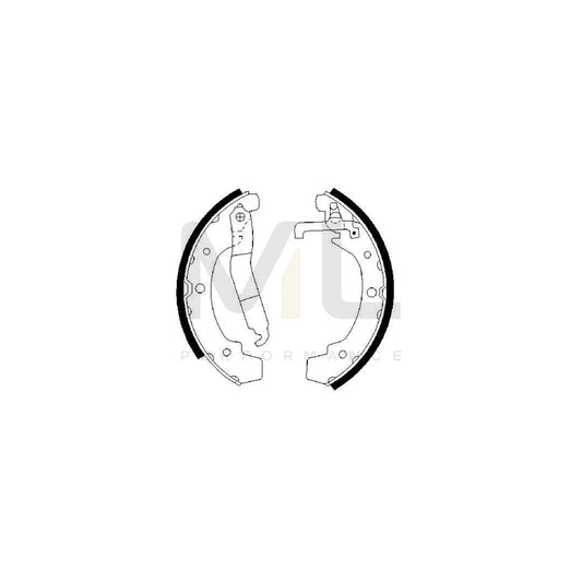 BOSCH 0 986 487 318 Brake Shoe Set for VW LT | ML Performance Car Parts