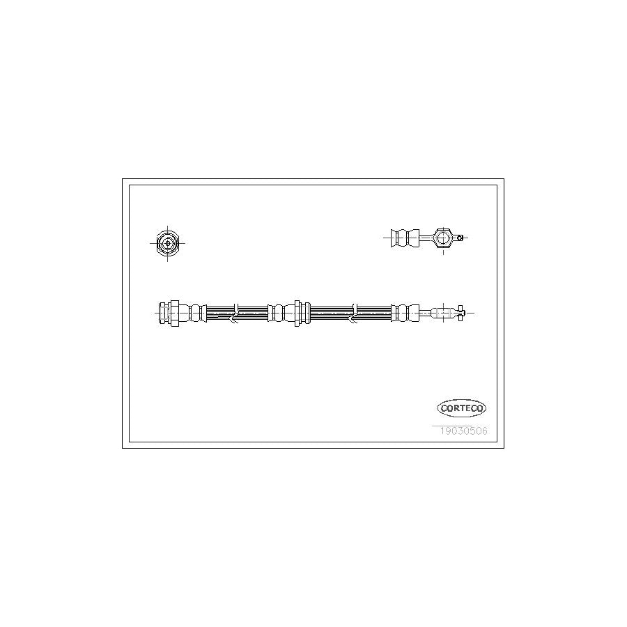 Corteco 19030506 Brake Hose For Mazda 626 | ML Performance UK