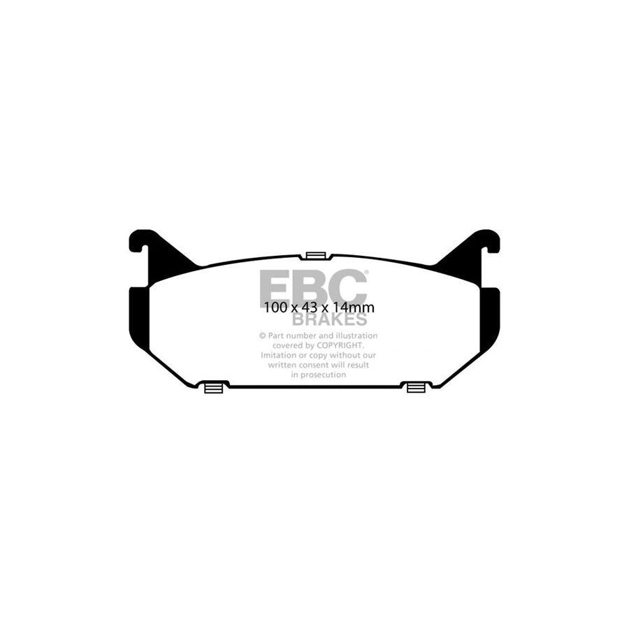EBC DP4972R Ford Mazda Yellowstuff Rear Brake Pads 2 | ML Performance UK Car Parts