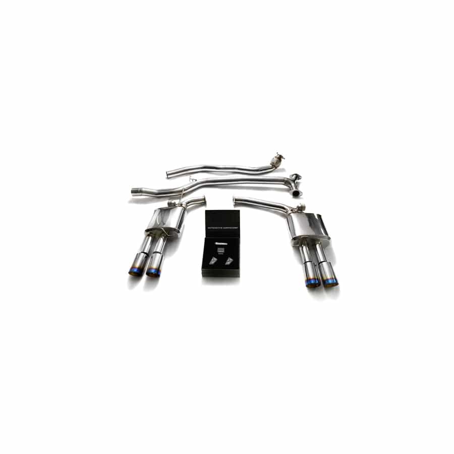 Armytrix AUB82-QS11B Valvetronic Exhaust System Audi A5 | A5 Quattro 2005-2015 with Quad Blue Coated 3.5" | ML Performance UK UK Car Parts