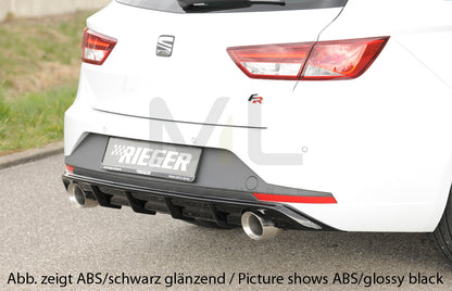 Rieger 00027021 SEAT 5F Leon FR Rear Diffuser 2 | ML Performance UK Car Parts