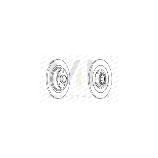 FERODO PREMIER DDF1655-1 Brake Disc Solid, with ABS sensor ring | ML Performance Car Parts