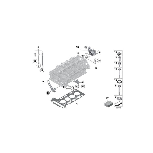 Genuine BMW 11627641013 F21 F30 F31 Mounting Clip (Inc. 116i, 114i & 118i) | ML Performance UK Car Parts