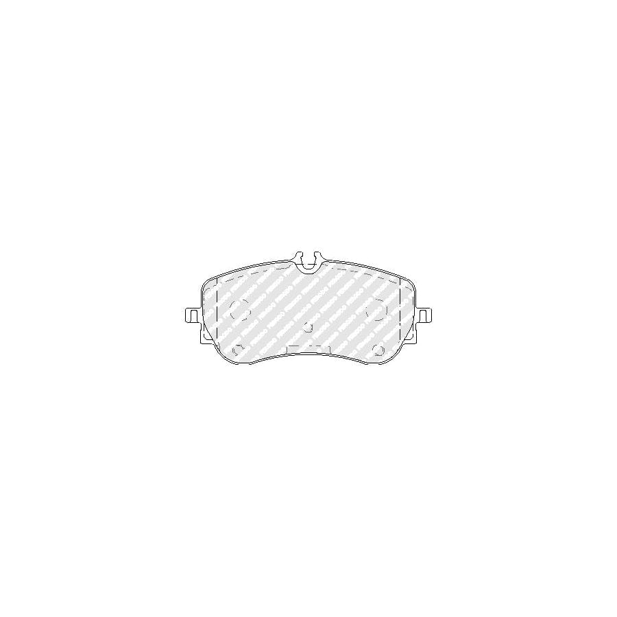 Ferodo Fvr5068 Brake Pad Set Prepared For Wear Indicator With Accessories