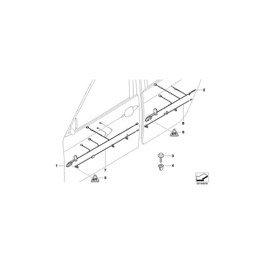 Genuine BMW 61123427749 E83 E83 Wiring Co-Drivers Side (Inc. X3 3.0i, X3 2.0i & X3 3.0d) | ML Performance UK Car Parts