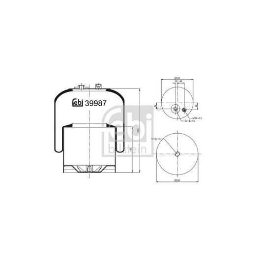 Febi Bilstein 39987 Boot, Air Suspension