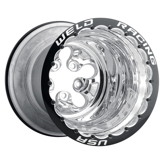 Weld 83XP-514414MP Alpha-1 Pro Wheel 15x14 5x5 ET-140 BS2 Polished Center - Polished Shell