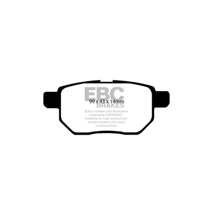 EBC DP21947 Lexus Subaru Suzuki Toyota Greenstuff Rear Brake Pads - Akebono Caliper 2 | ML Performance UK Car Parts