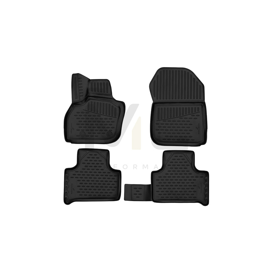 WALSER Tailored, XTR 75154 Floor mat set Elastomer, Front and Rear, Black | ML Performance Car Parts