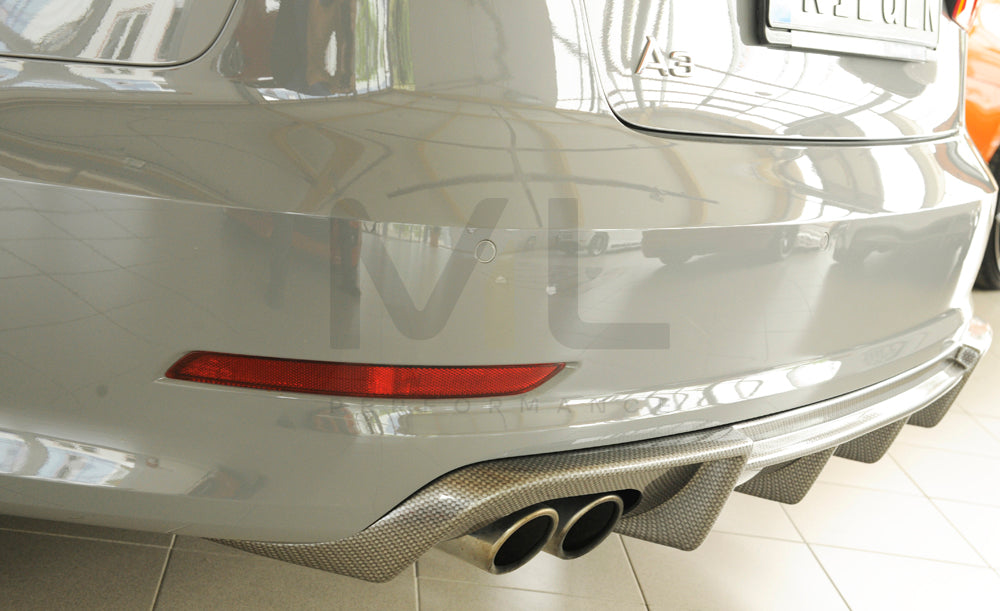 Rieger 00099367 Audi 8V A3 Rear Diffuser 4 | ML Performance UK Car Parts