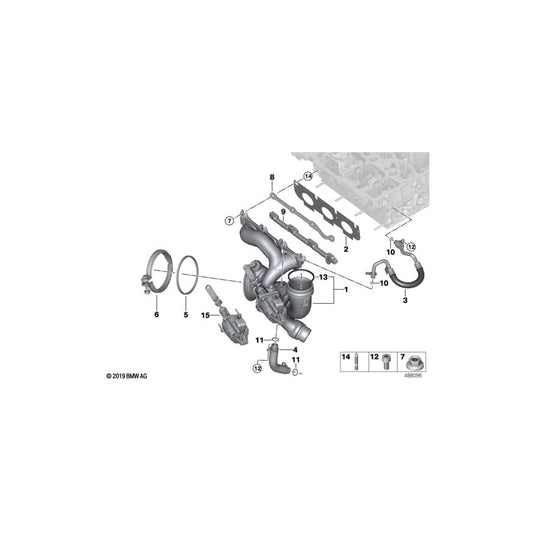 Genuine BMW 11627625167 Gasket For Exhaust Manifold (Inc. 225xe & i8) | ML Performance UK Car Parts