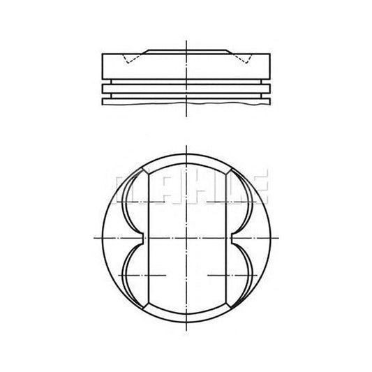 MAHLE ORIGINAL 676 03 02 Piston 70,5 mm, with piston rings | ML Performance Car Parts