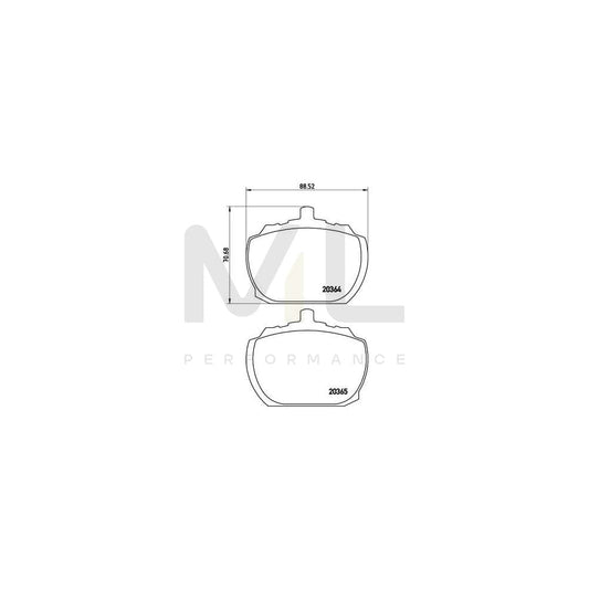 Brembo P 24 004 Brake Pad Set Excl. Wear Warning Contact | ML Performance Car Parts