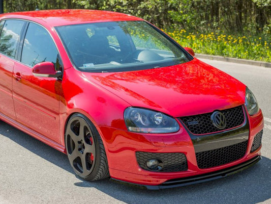 Maxton Design VW-GO-5-30TH-FD1T Front Splitter VW Golf v | ML Performance UK Car Parts