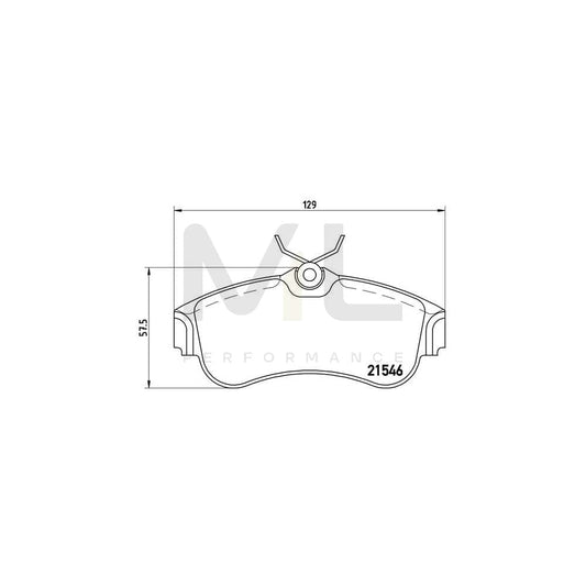 Brembo P 56 022 Brake Pad Set Excl. Wear Warning Contact | ML Performance Car Parts