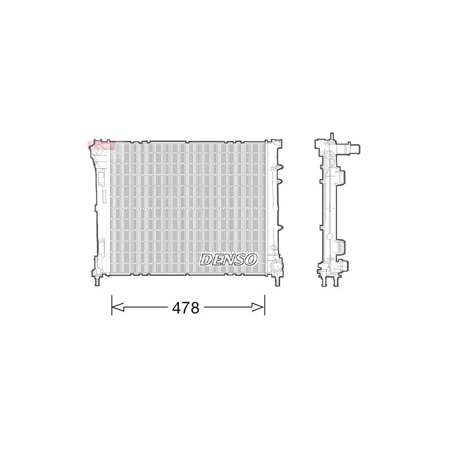 Denso DRM09043 Drm09043 Engine Radiator For Fiat Panda Iii Hatchback (312, 319) | ML Performance UK