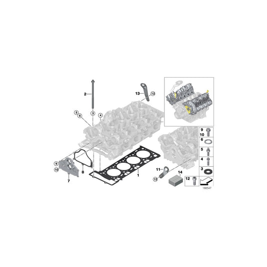 Genuine BMW 11127586159 E70 E71 Shackle (Inc. X5 M & X6 M) | ML Performance UK Car Parts