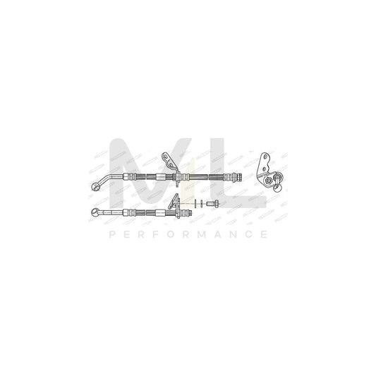 FERODO FHY3216 Brake Hose for HONDA CIVIC 445mm, ???10 | ML Performance Car Parts