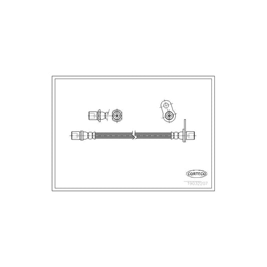 Corteco 19032207 Brake Hose For Toyota Carina | ML Performance UK