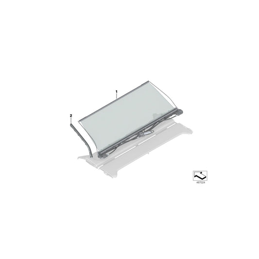 Genuine BMW 51467990174 G11 G12 Guide Rail Right RAUCHWEIß (Inc. 750LiX 4.0, 750dX & 750i) | ML Performance UK