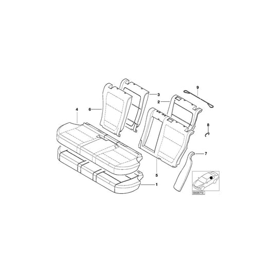Genuine BMW 52208258399 E53 Lateral Trim Panel Left SCHWARZ (Inc. X5 3.0d, X5 3.0i & X5 4.4i) | ML Performance UK Car Parts