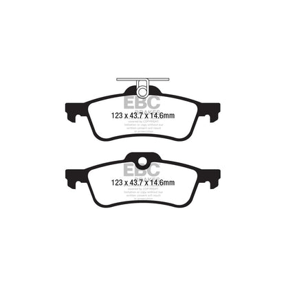 EBC PDKR388 Honda Civic Ultimax Rear Brake Pad & Plain Disc Kit - ATE Caliper 2 | ML Performance UK Car Parts