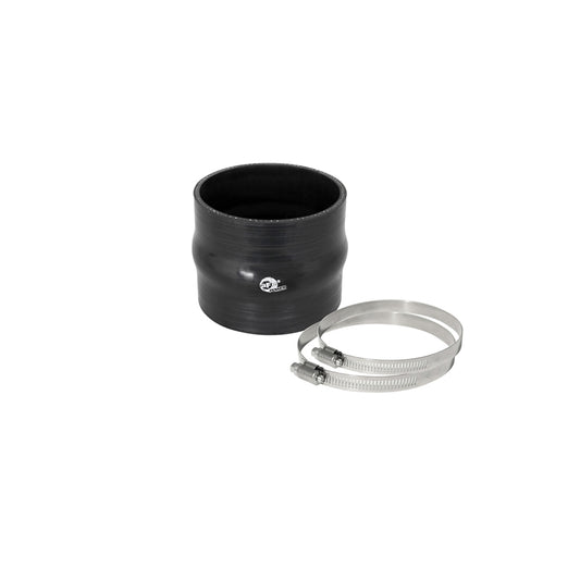  aFe 59-00045 (3-1/2 IN ID x 3 IN L) Straight Coupler w/ Hump - Black Replacement Coupling Kit  | ML Performance UK Car Parts