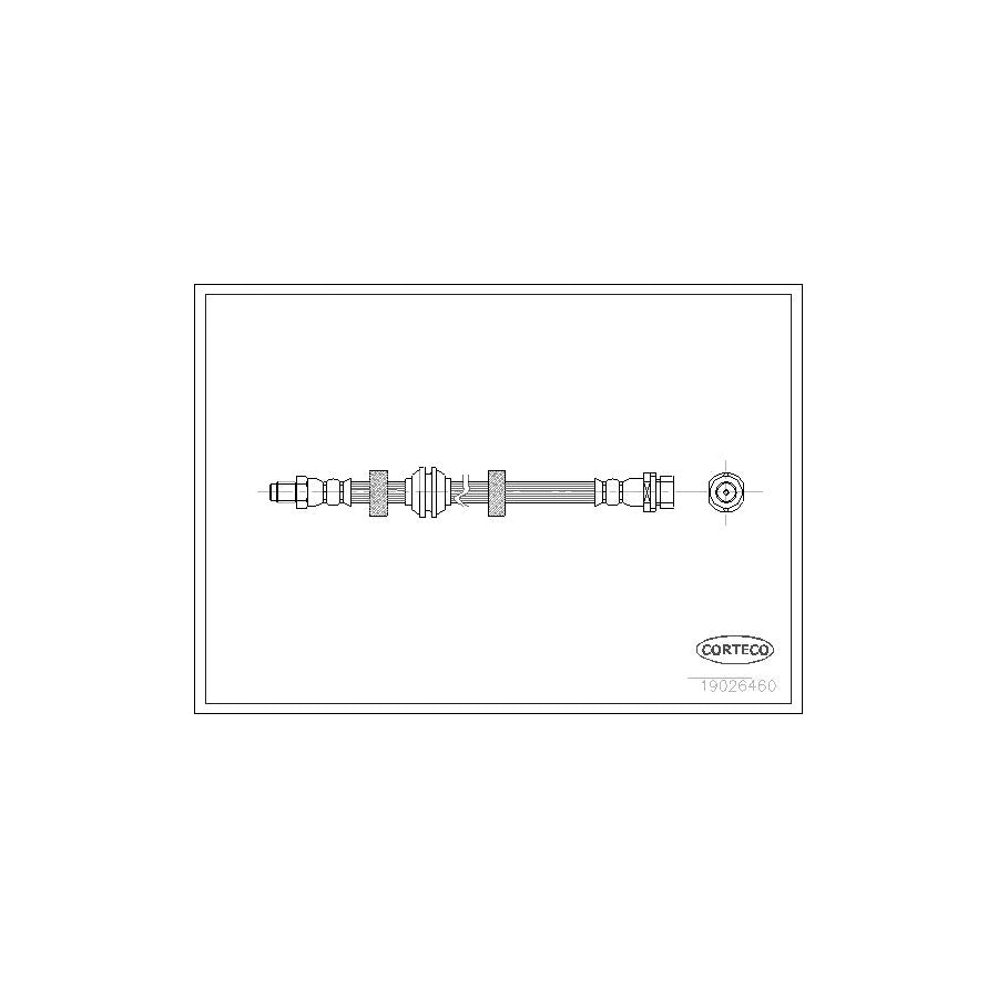 Corteco 19026460 Brake Hose For Ford Mondeo | ML Performance UK