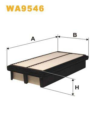 WIX Filters WA9546 Air Filter For Kia Sedona Ii (Vq)