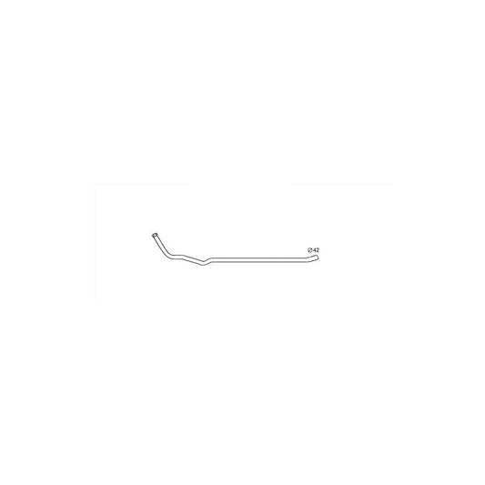 Hella 8LA 366 005-701 Exhaust Pipe For Peugeot 504 Saloon
