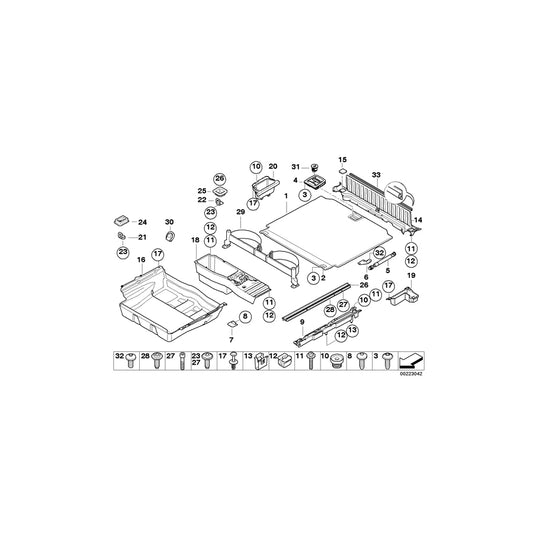 Genuine BMW 51476972990 E70 Cover, Fastening Loop, Rear BEIGE (Inc. X5 3.5d, X5 40dX & X5 4.8i) | ML Performance UK